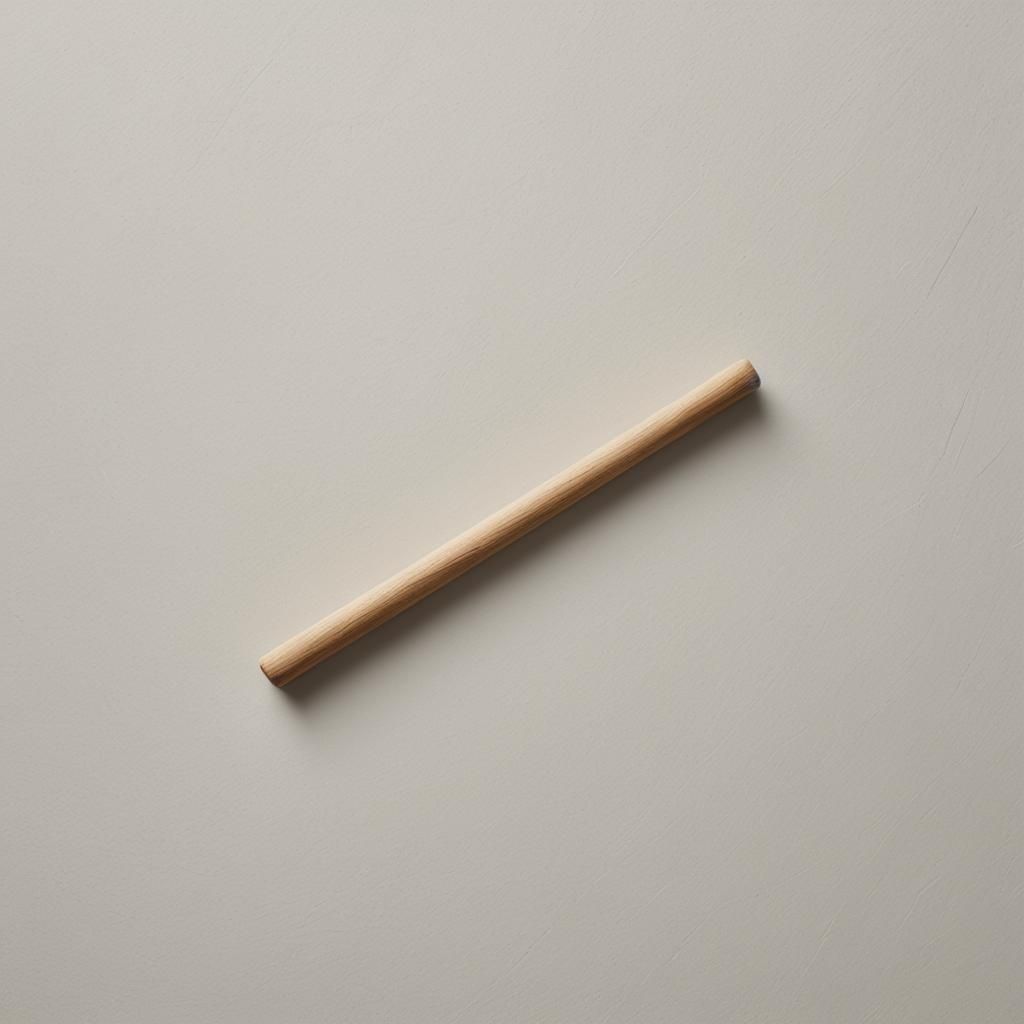 Minimalist Image of a Simple Wooden Stick