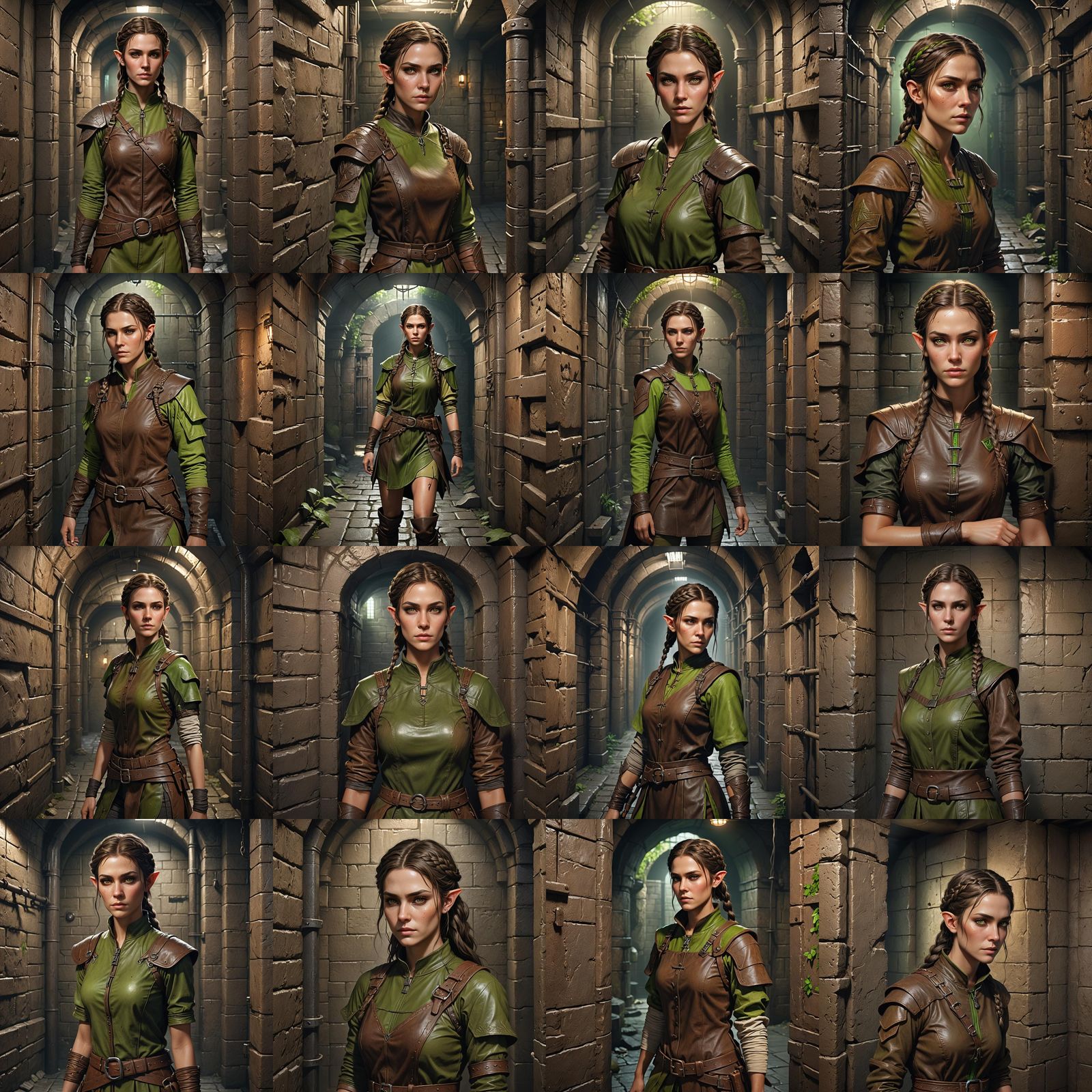 Fantasy Wood Elf in Underground Jail Cell