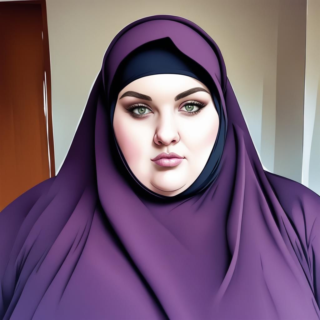 ssbbw with a Niqab
