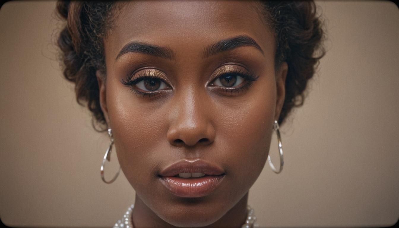 Glamorous Close-up of a Woman in 8k HDR