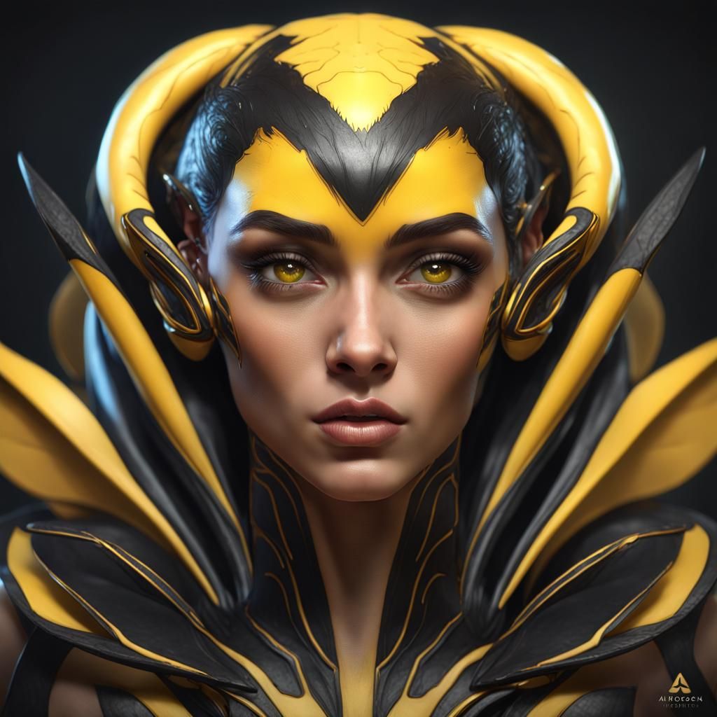 Mythical Bee Goddess Portrait