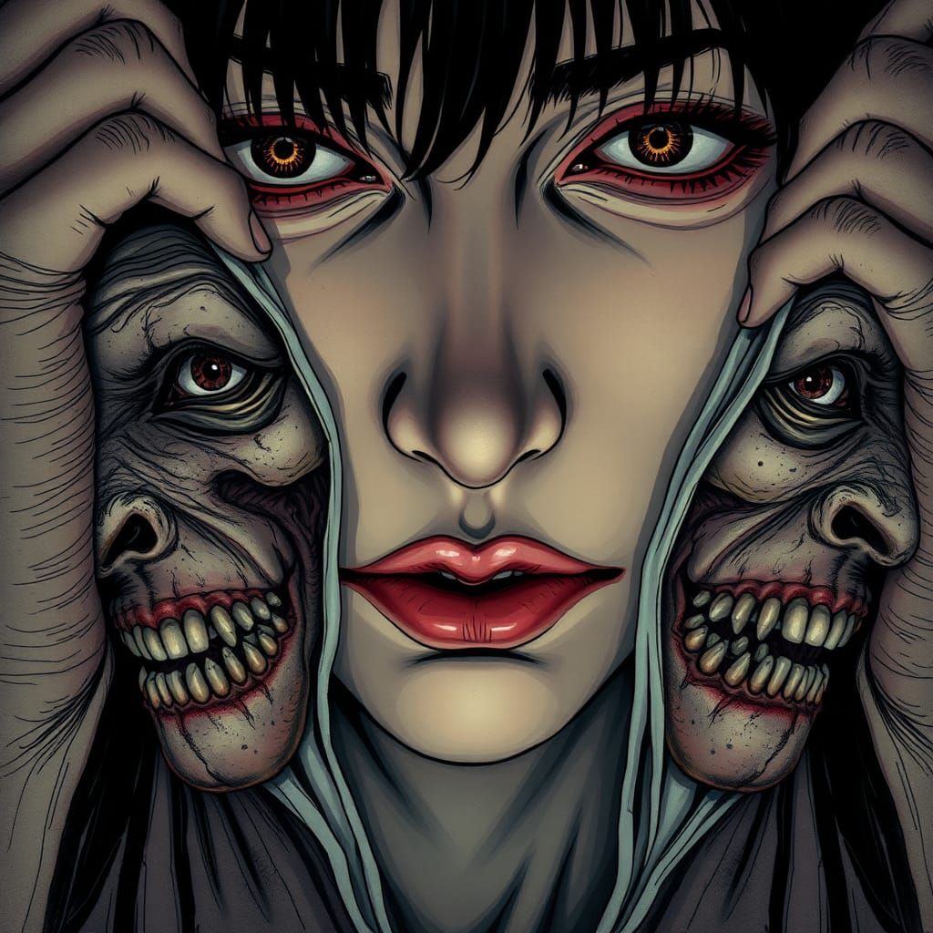 Calm, yet Grotesque, Self-Portraits Unfold like Layers of an...