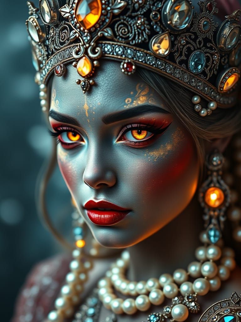 Regal Fantasy Princess in Ethereal Splendor