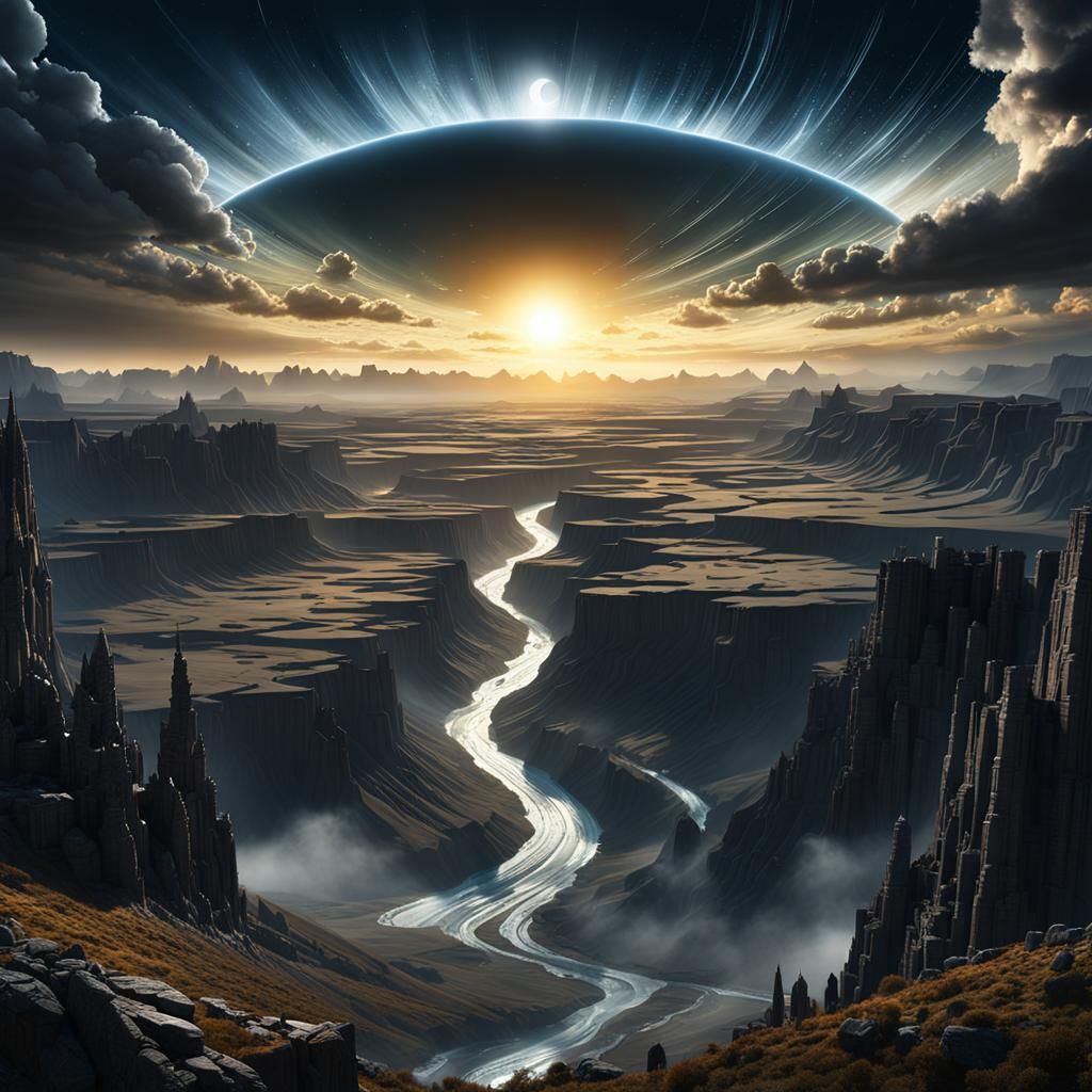 Dramatic Sky in Turmoil: Digital Matte Painting