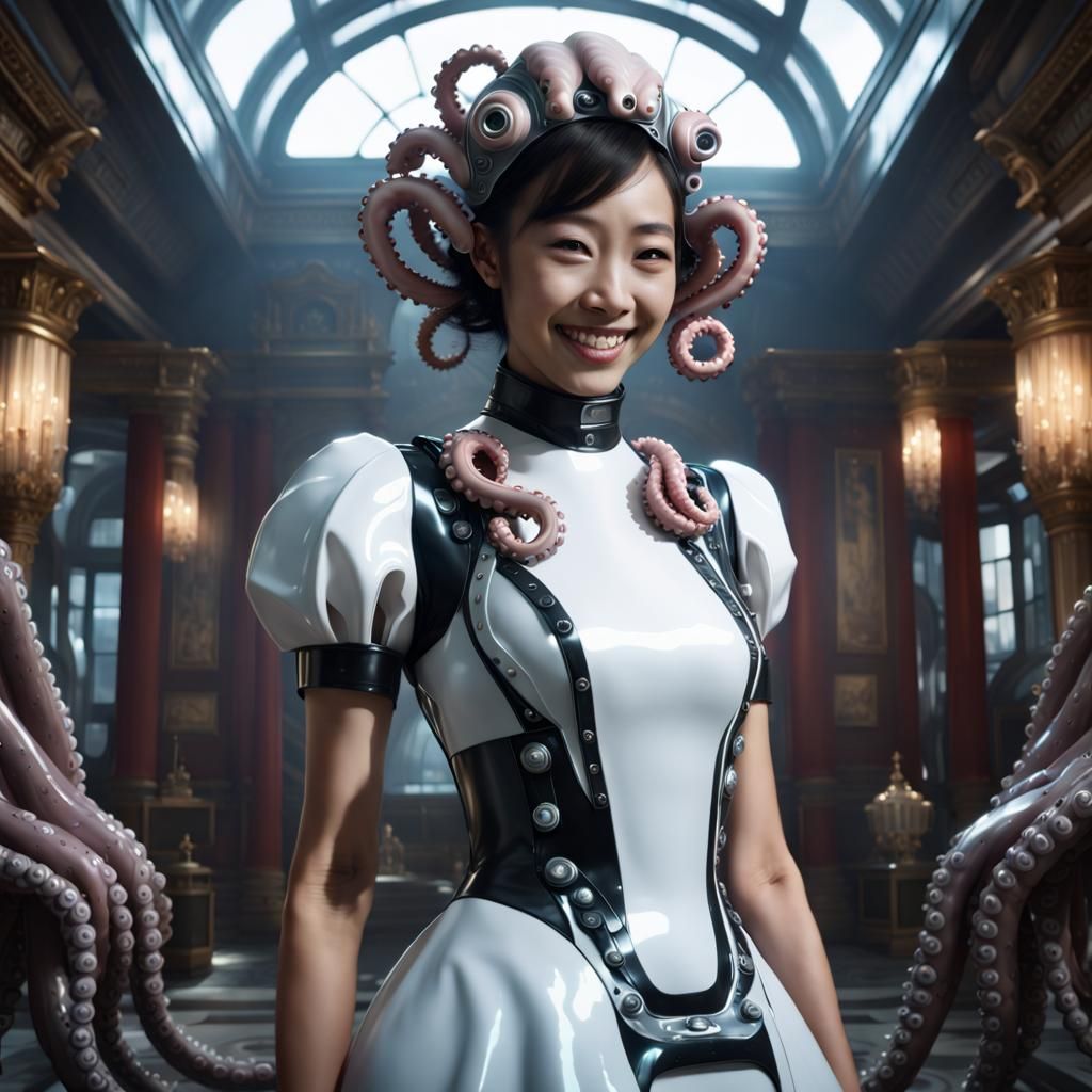 Human octopus french maid
