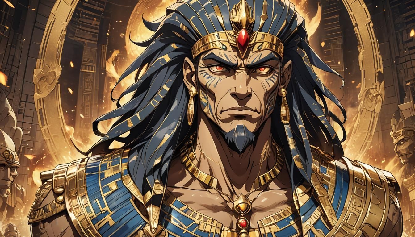 Pharaoh Neferkha: Manga Key Visual Portrait