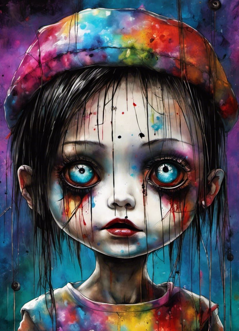 Nightmare Marionette in Manga Horror Style