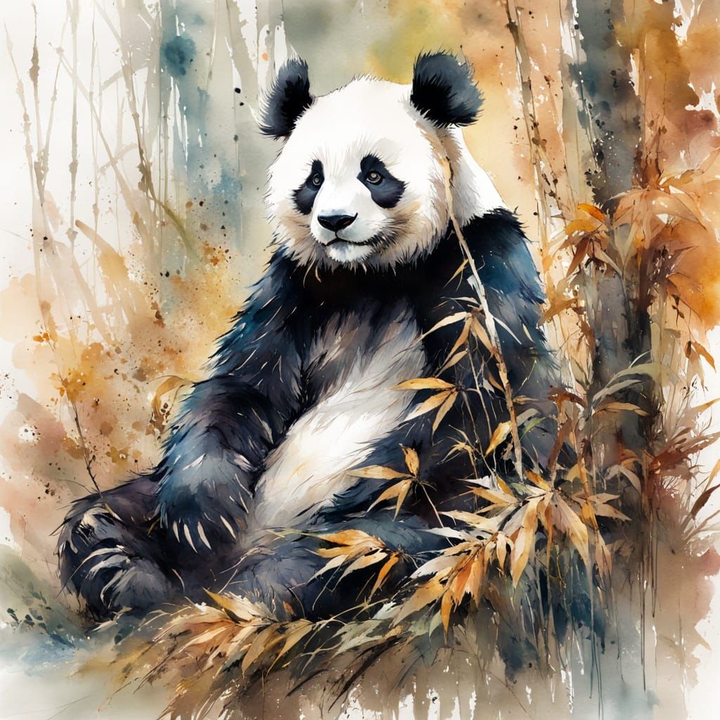 Lazy panda