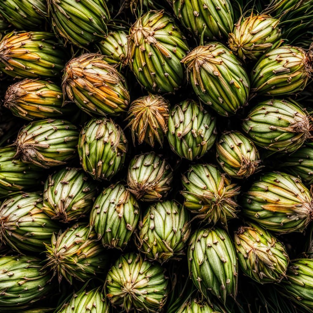 Hyperrealistic Pandanus Fruits in Stunning HDR