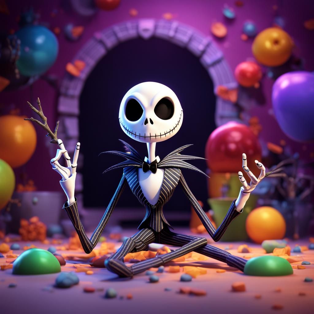 Jack Skellington 3D Digital Art