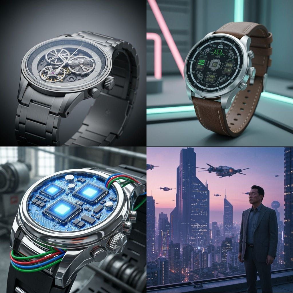 Detailed Electronic Schematic Diagram of a Smartwatch