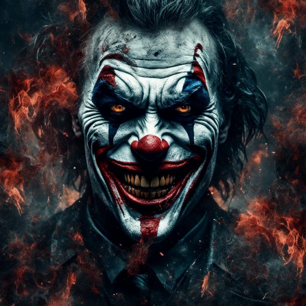 Joker Mug Art from Dark Knight in Vector Style