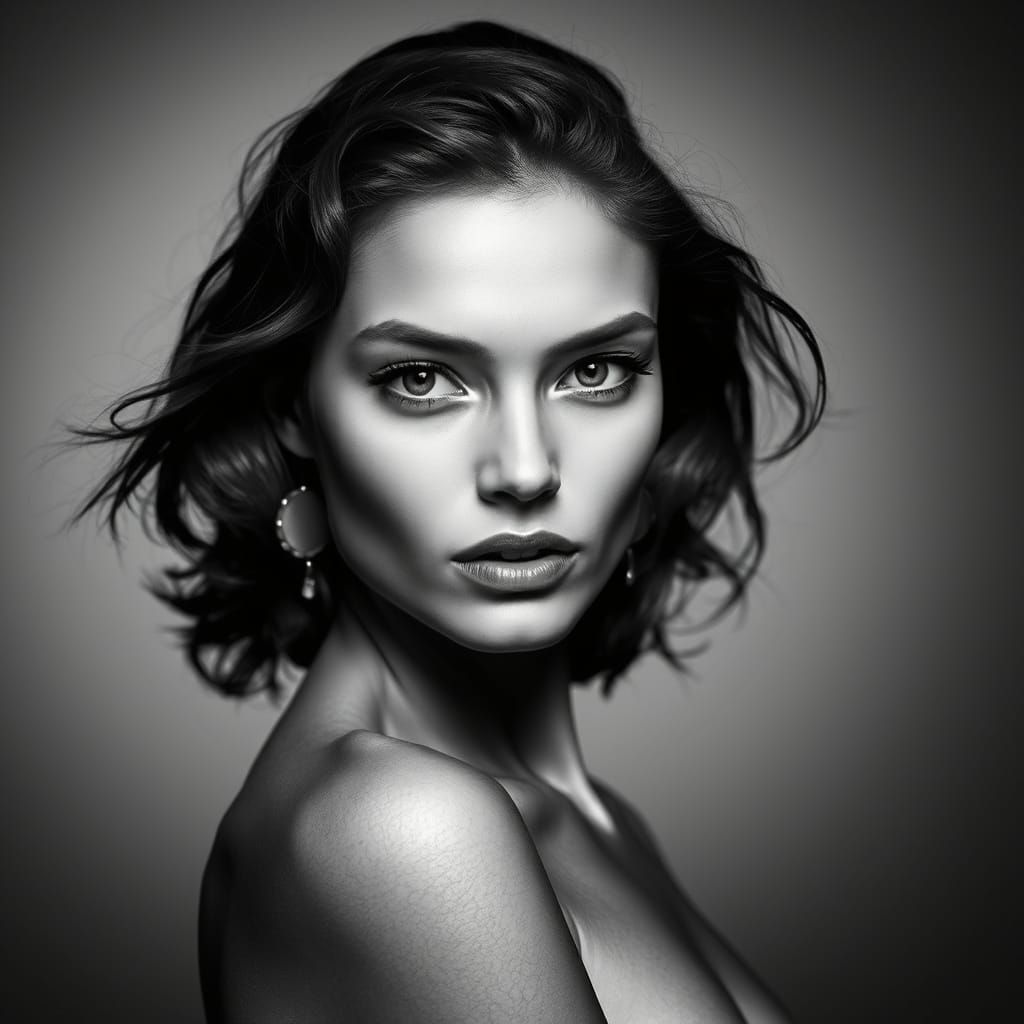 Timeless Glamour in Black and White