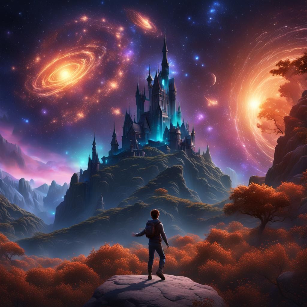 Joyful Star Dancer: Detailed Fantasy Concept Art