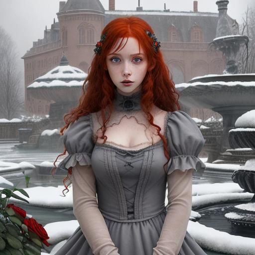 Haunting Beauty in Ruined Palace Greenhouse