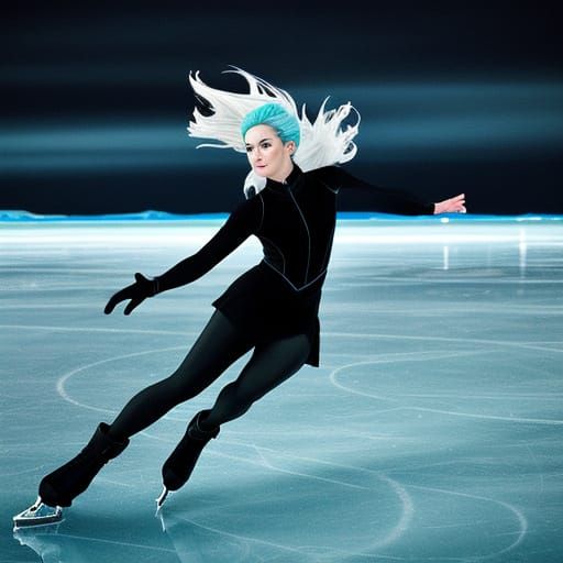 Frozen Goddess Skates on the Prismatic Ice