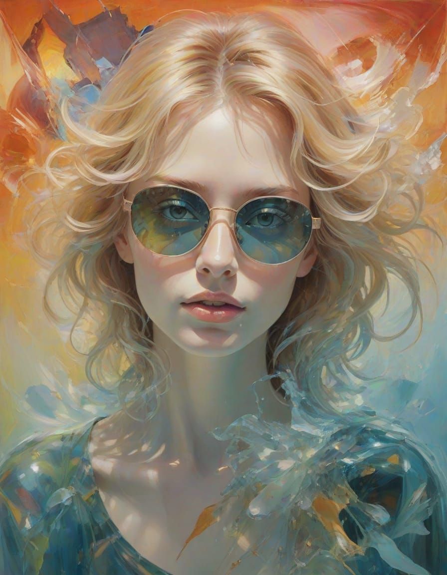 Ethereal Resin Painting with Solarized Lenses