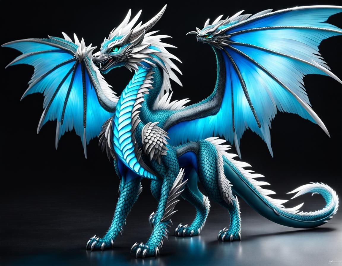 Protective Winged Cat Dragon Hybrid in Fantasycore