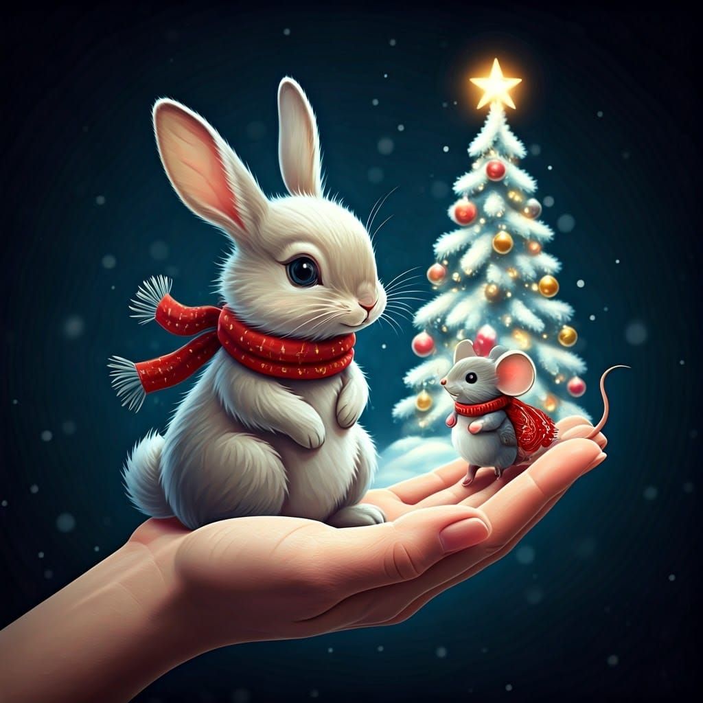 Vibrant Winter Wonderland in the Palm of Your Hand