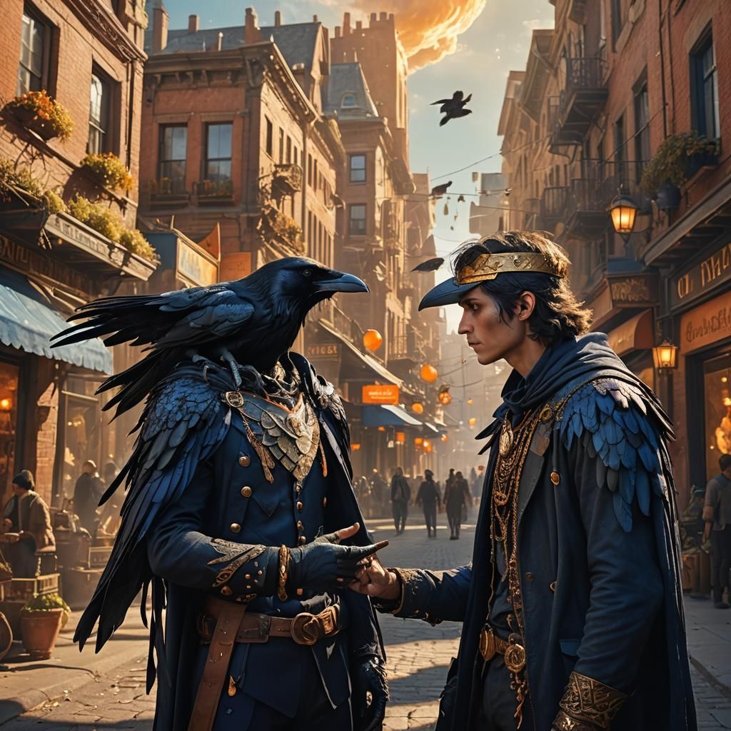 Trickster Raven Plays Tricks on City Boy