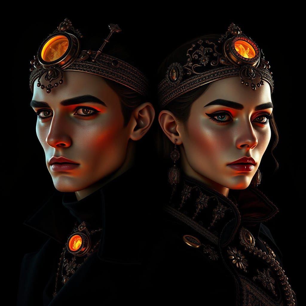 Mysterious Strangers in Gritty Realism Style