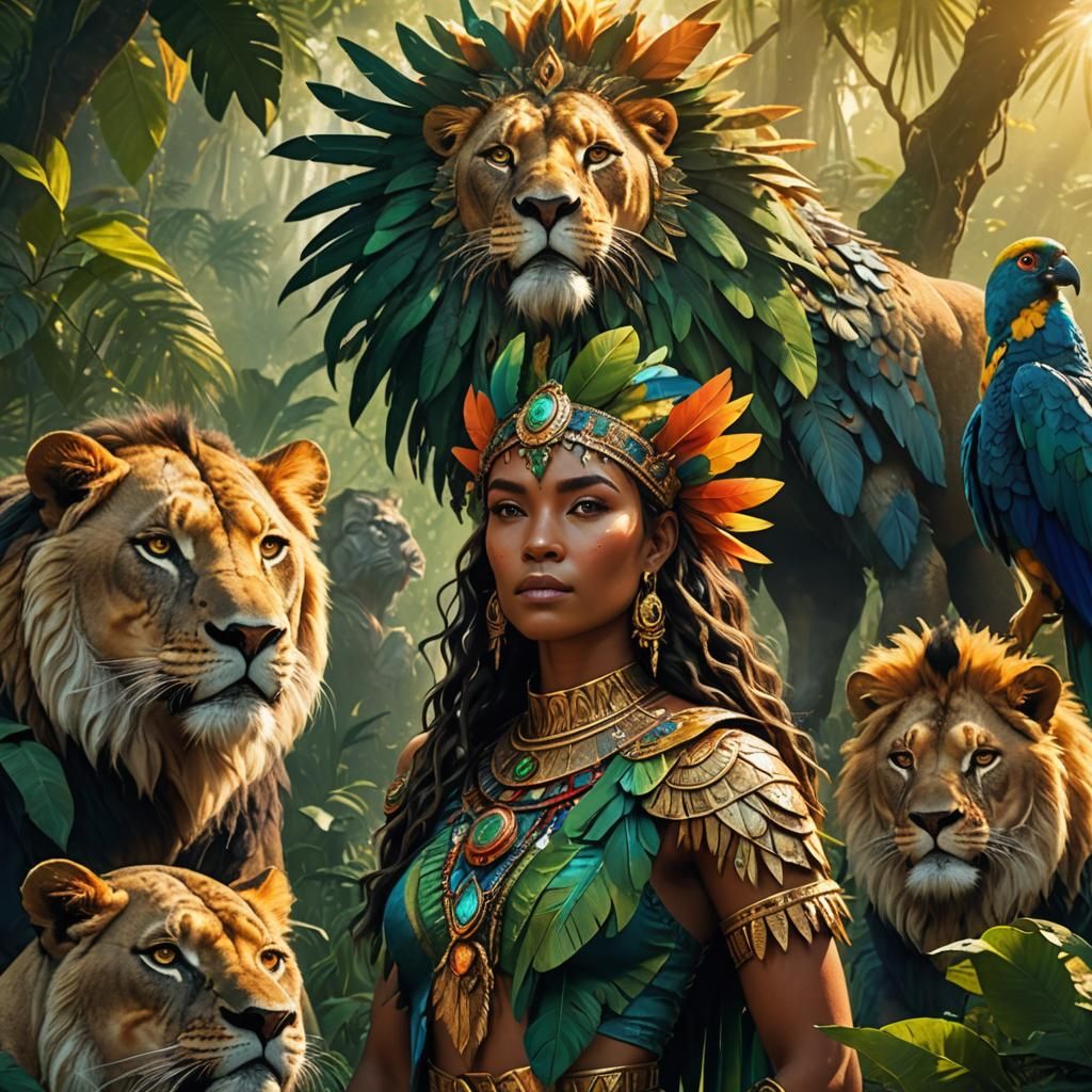 Jungle Queen in Fantasy Concept Art