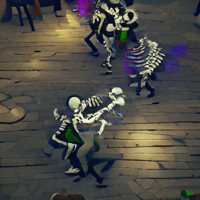 Dancing Skeleton: A Grotesque Waltz