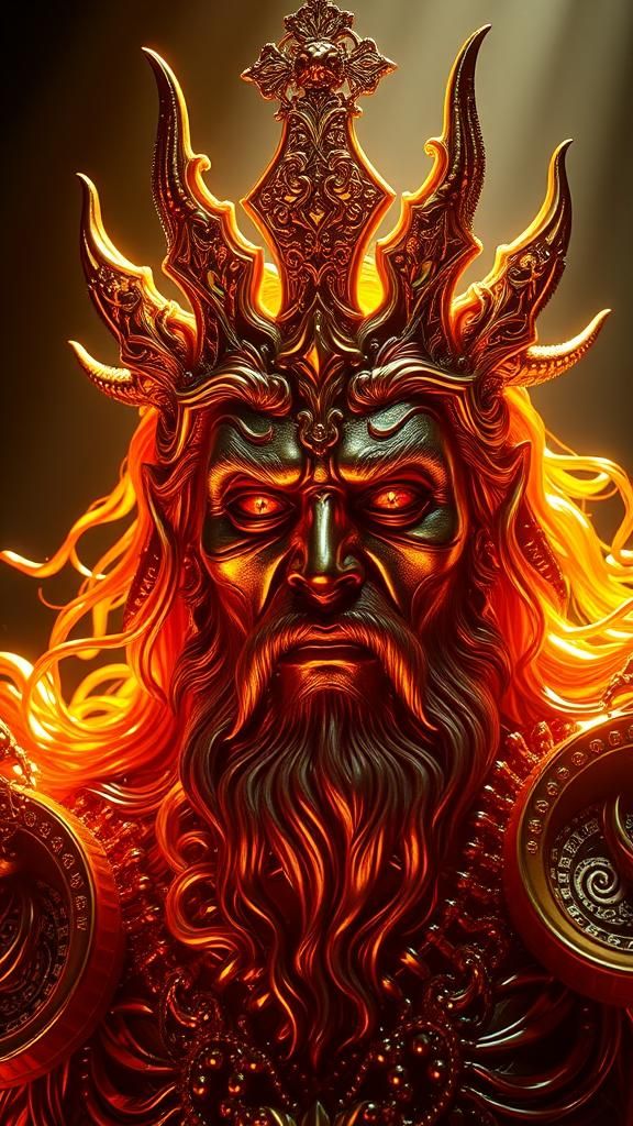 (Personification of the seven deadly sins of pride.:1.5)

(I...