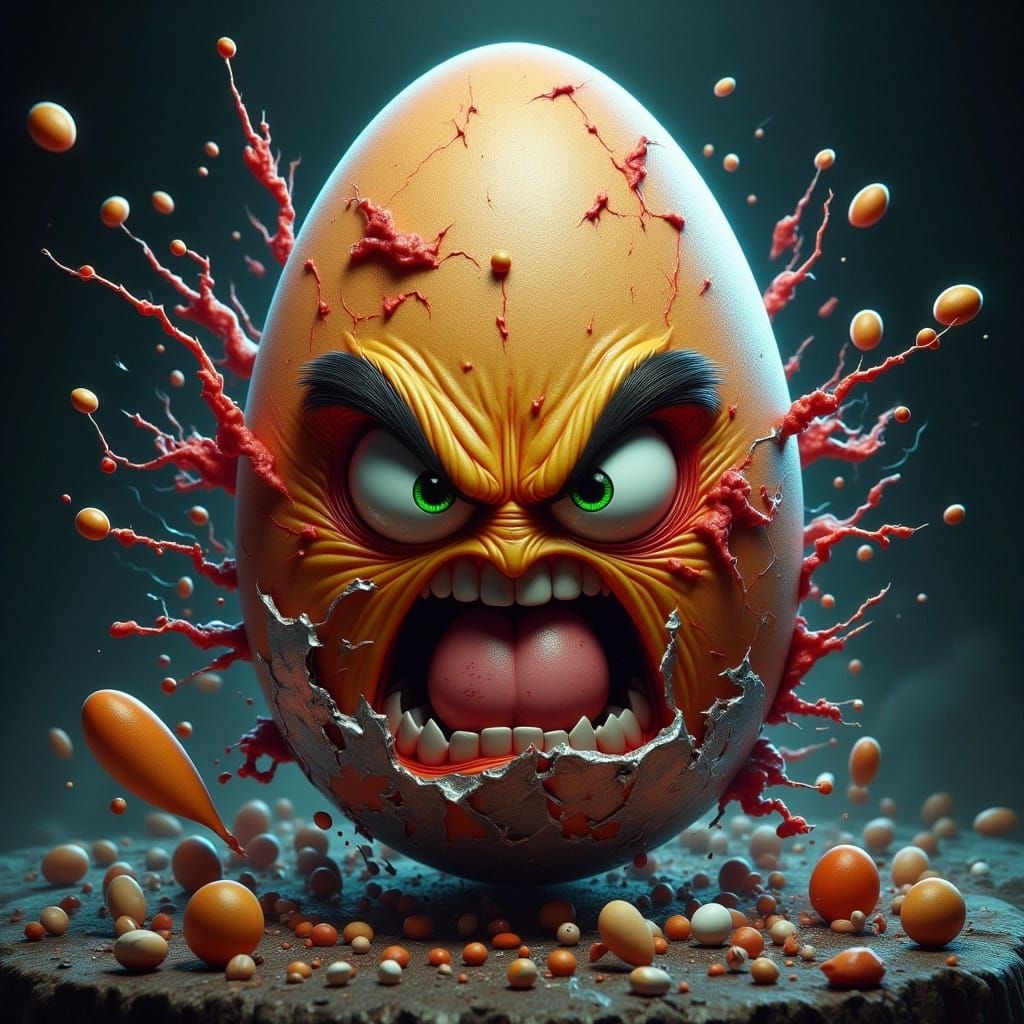 Wolverine Egg: Detailed Fantasy Concept Art