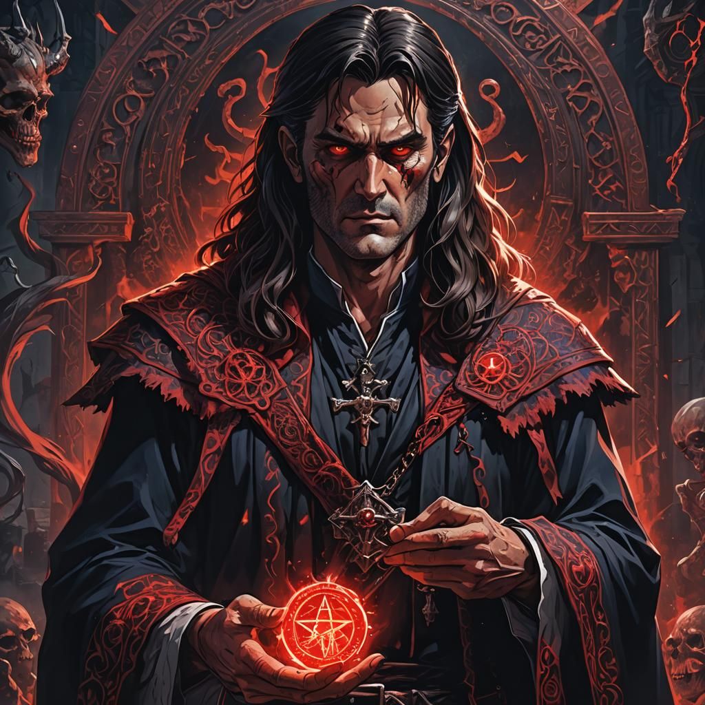 Dark Fantasy Anime: Ash Williams as Satanic Priest