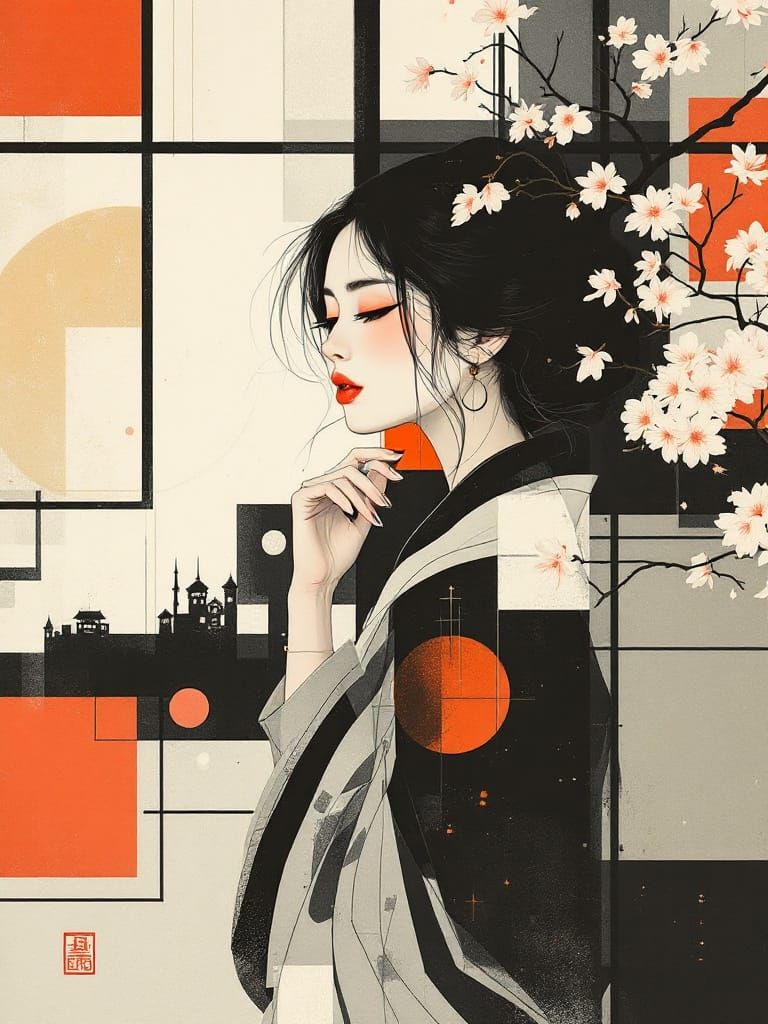 Abstract Pin-Up Fusion with Geometric Gardens