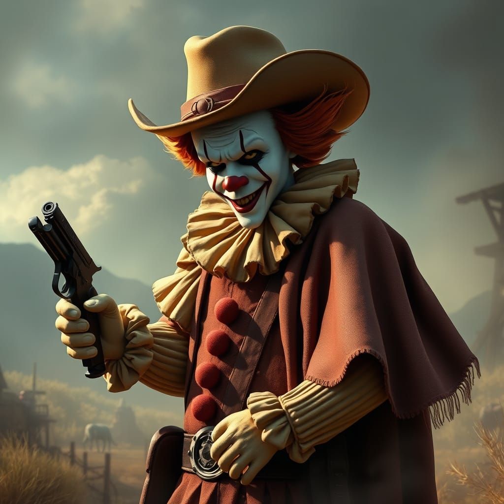 Pennywise Rides into the Sunset in a Wild West Fantasy