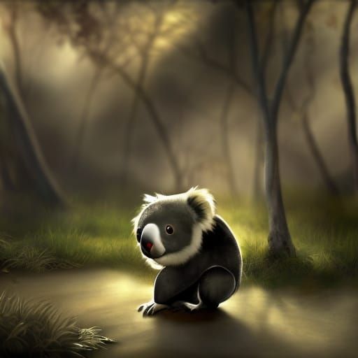 The Last Koala on Earth: Digital Matte Painting
