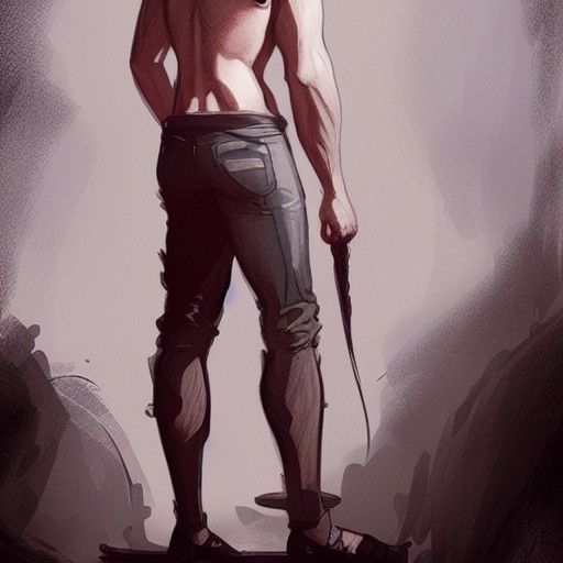 Tom of Finland Style Illustration of Muscular Man