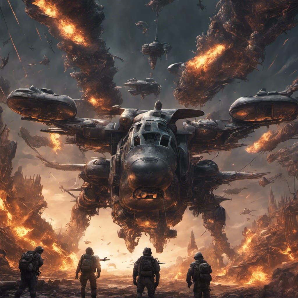 Atomic Collision: A Dark Fantasy Concept Art