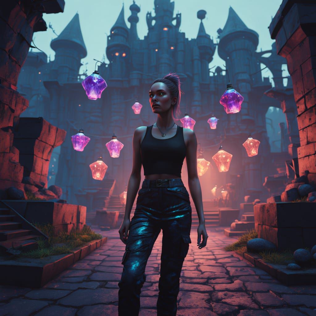 Floating lights...what is this place I face?