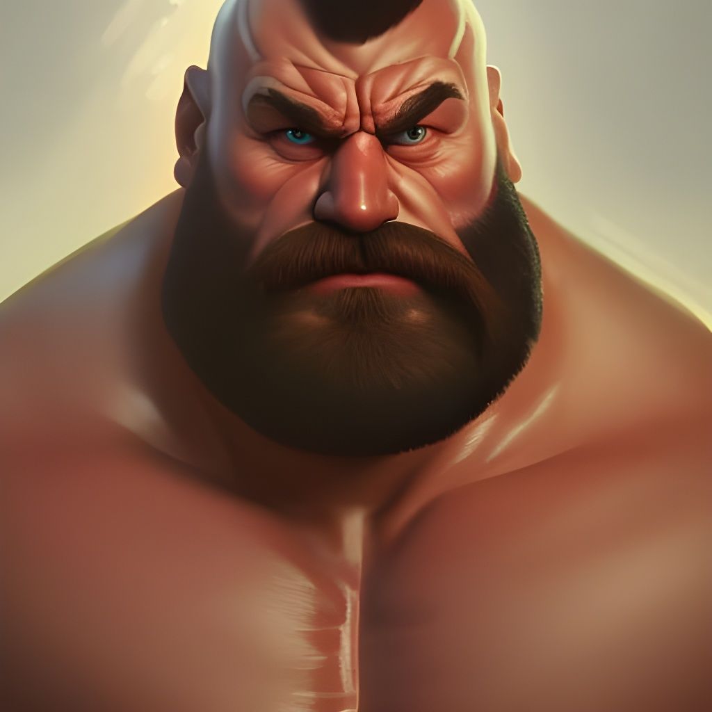 Hyperdetailed Portrait of Zangief in Unreal Engine 5