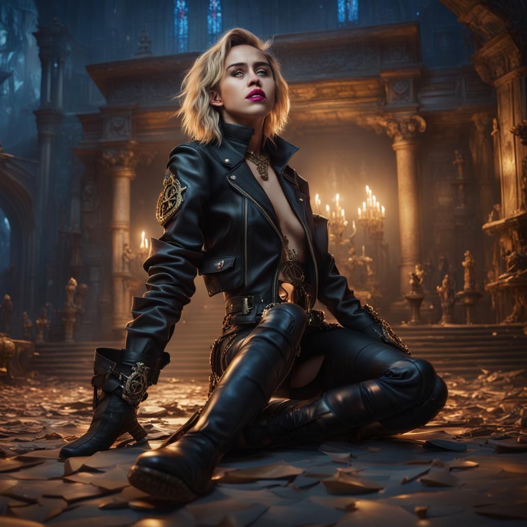 Miley Cyrus Embraces Alpha and Omega: Detailed Matte Paintin...