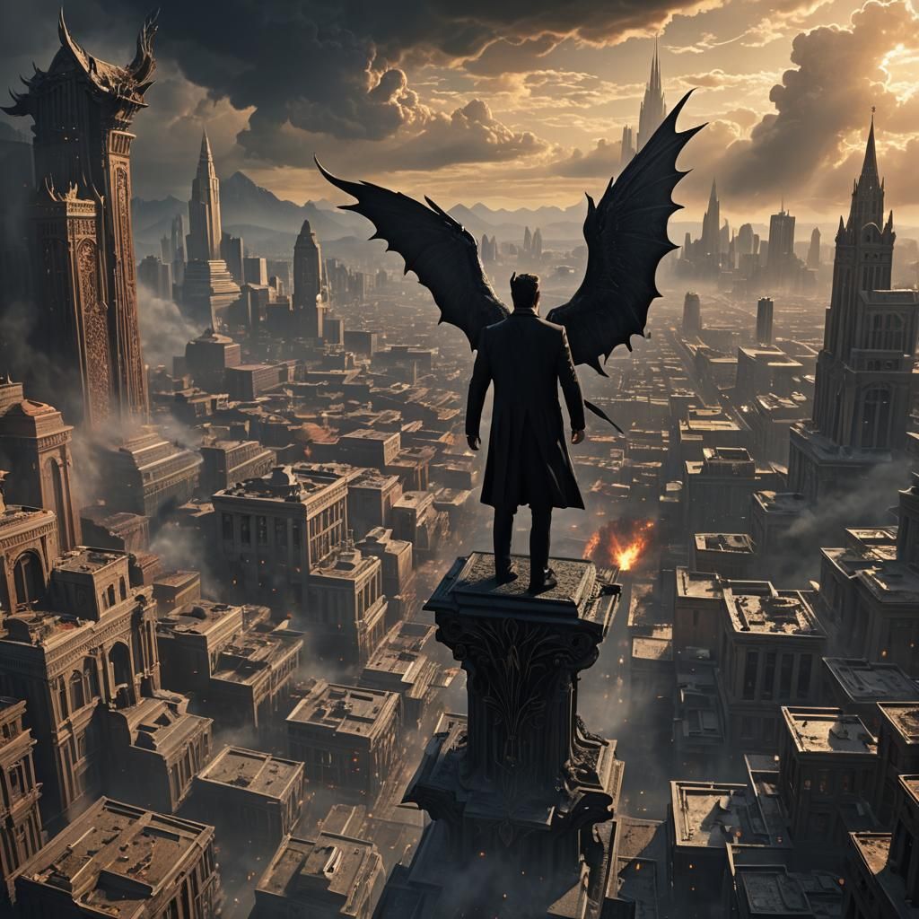 Lucifer Morningstar in Epic Digital Painting