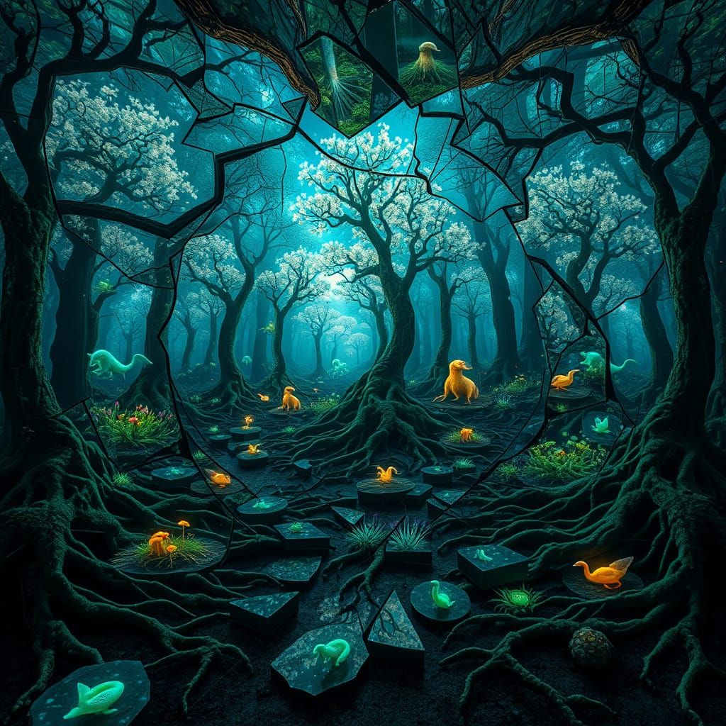 Surreal Labyrinth Reflects Dreamlike World in Bio Art