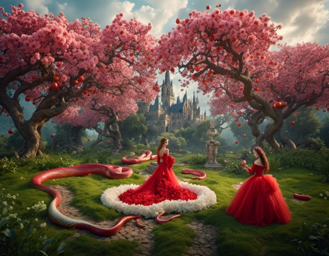 Adam and Eve in Eden: Photographic Art