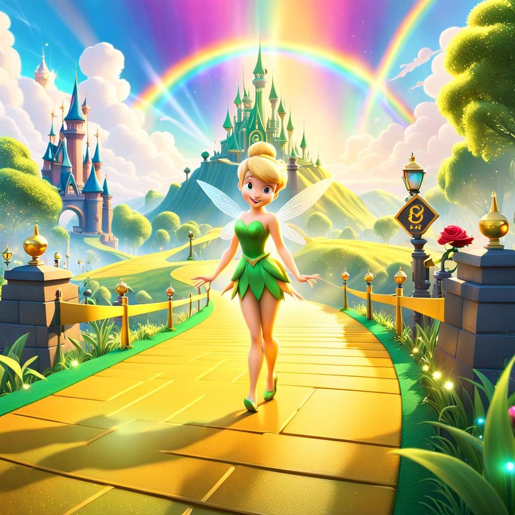 Tinkerbell and Emerald City: Pixar Fantasy Art
