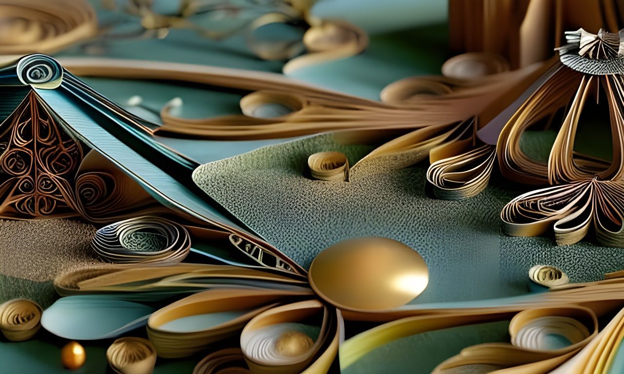 Detailed Pop-Up Book Page in Maximalist Style