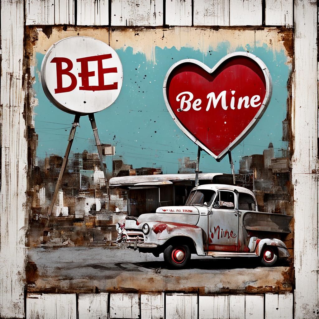 Be Mine: Typographic Neon Sign