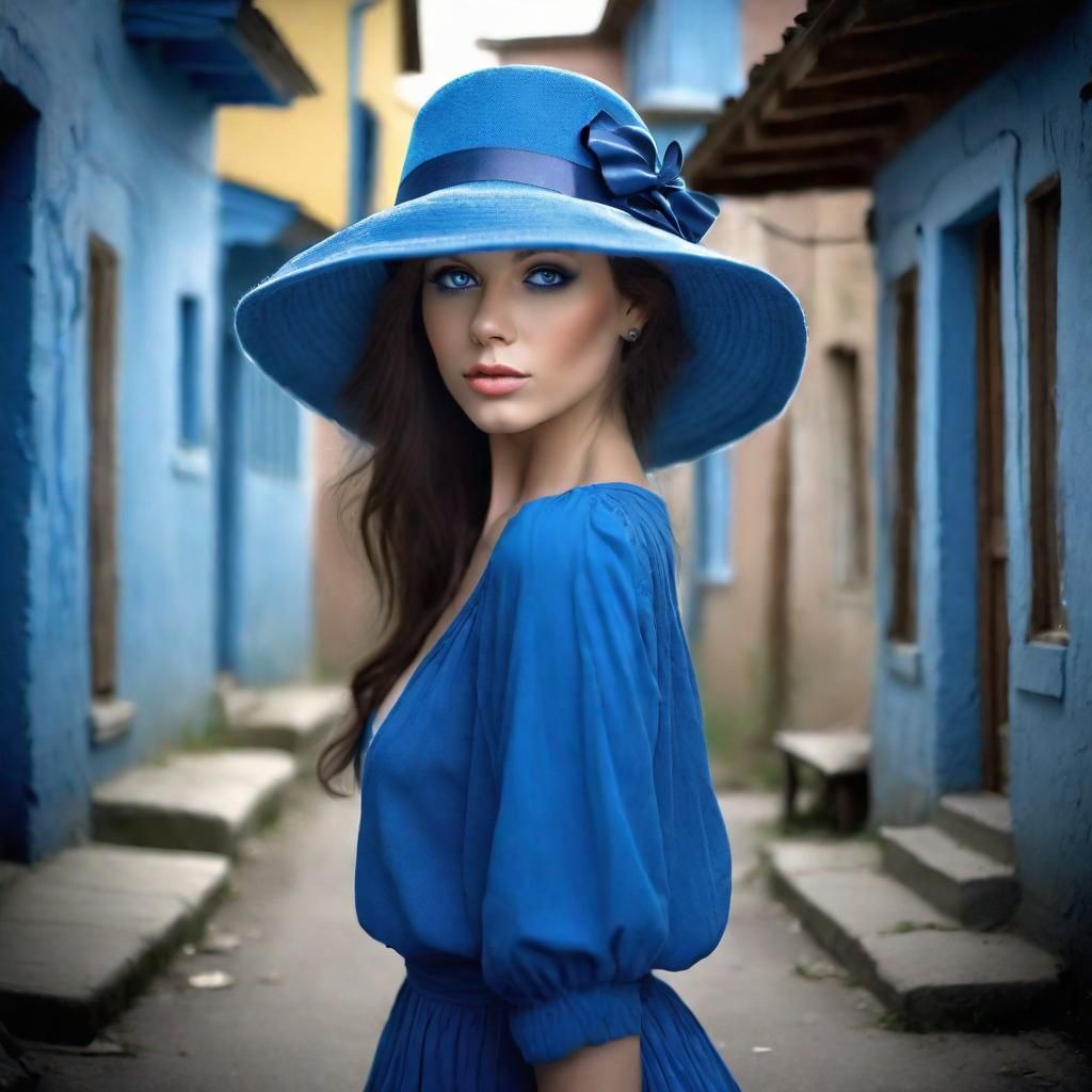 Bluebird's Blue World: A Whimsical AI Dream