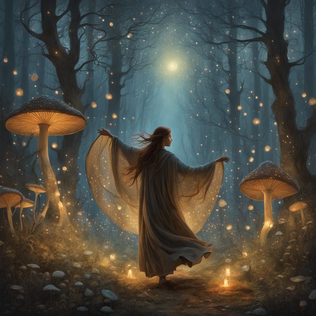 Enchanted Forest Dance in Ethereal Quality