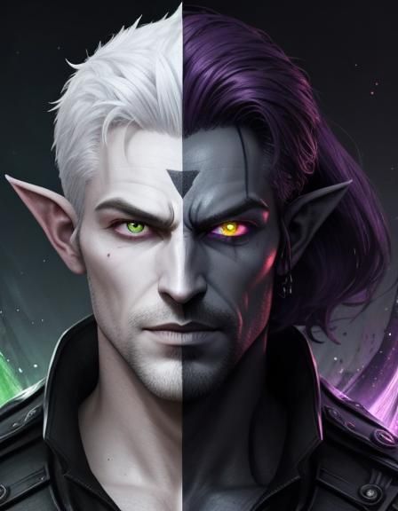 The Dark Elf Within: A 3D Rendered Movie Title