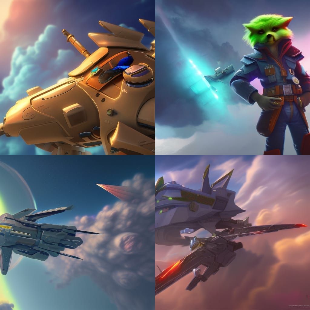 Starfox McCloud Matte Painting in 8k Resolution