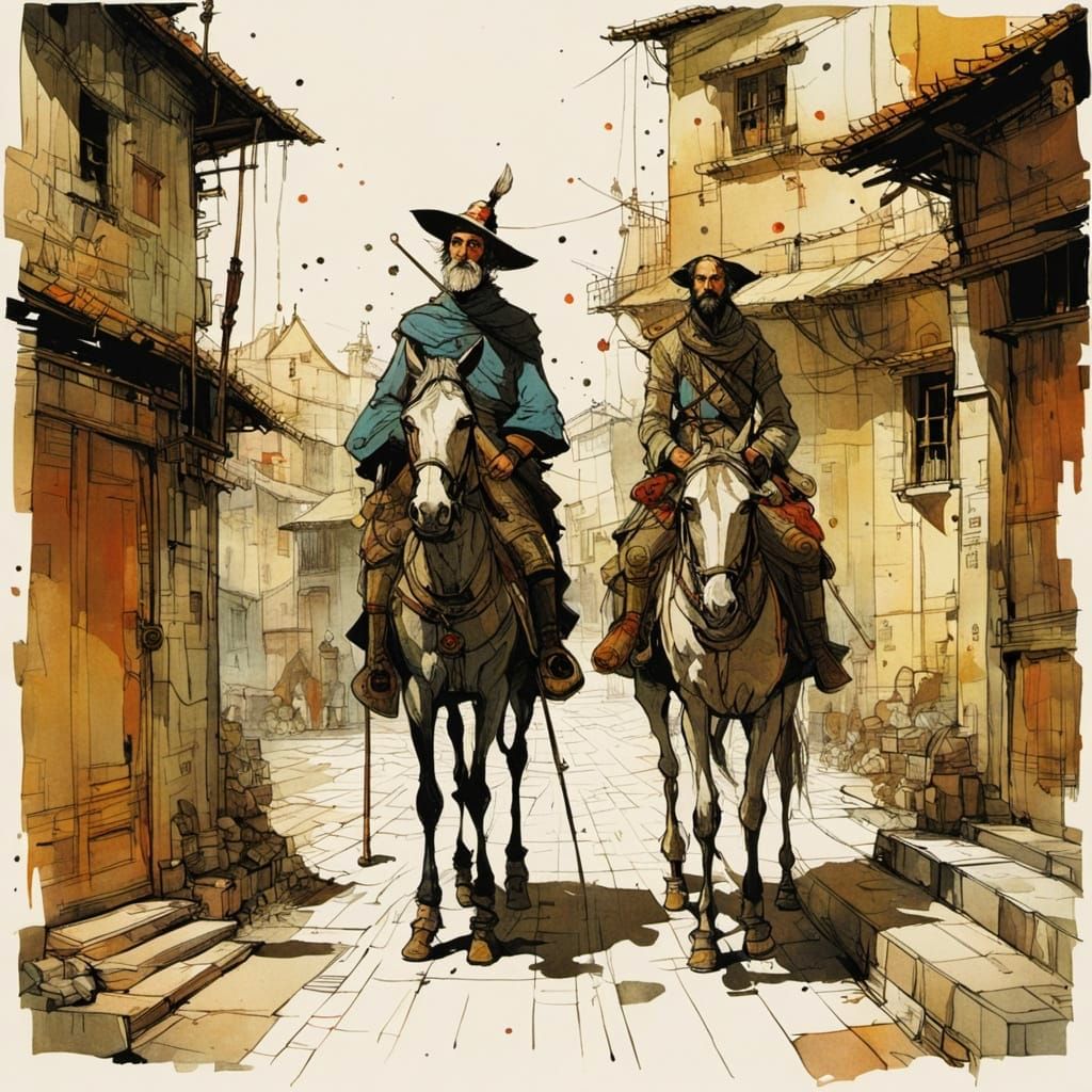 Don Quixote's Departure, A Peasant Woman Watches