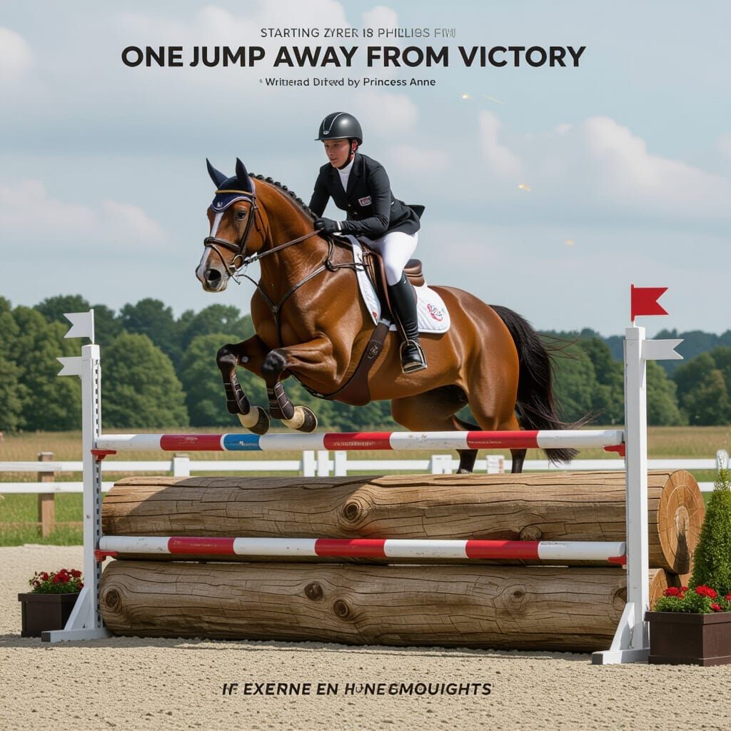 Zara Phillips in Epic Horse Jumping Movie Poster